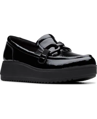 Clarks Women's Zylah Top Slip-on Loafers In Black