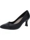 CLARKS WOMENS LEATHER POINTED TOE PUMPS