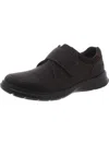 Clarks Woodall Strap Mens Leather Lifestyle Casual And Fashion Sneakers In Brown
