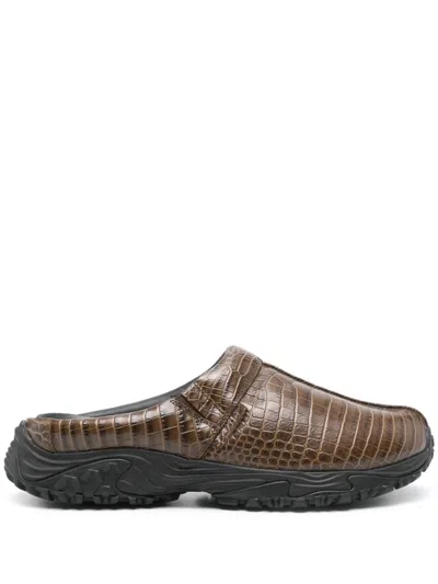 CLARKS X MARTINE ROSE CLOG 1 SLIPPERS - MEN'S - CALF LEATHER/RUBBER