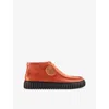 Clarks X Martine Rose Womens  Martine Rose X Clarks Torhill Leather Ankle Boots In Orange Int Lea