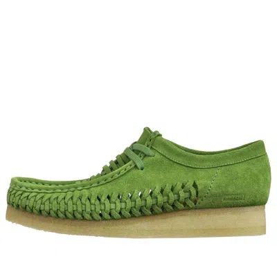Clarks X Supreme Woven Wallabee 'green'