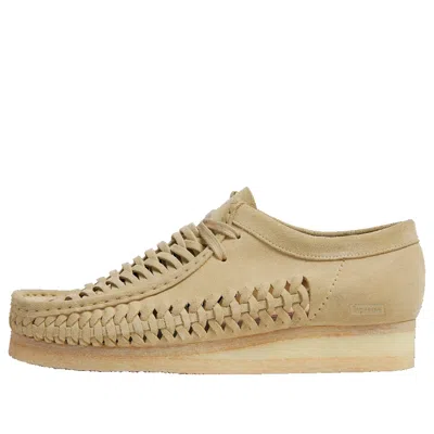 Clarks X Supreme Woven Wallabee 'tan'