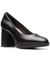 Clarks Women's Bayla Skip Slip-on Platform Dress Pumps In Black