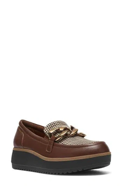Clarks ® Zylah May Chain Wedge Loafer In Animal Print