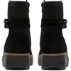 Clarks ® Zylah Rose Boot In Black Suede