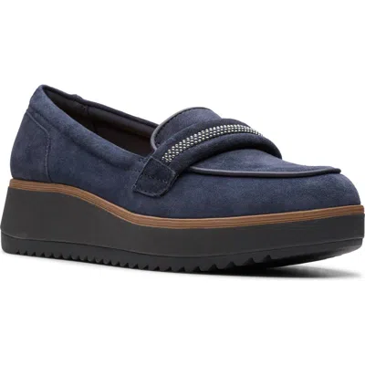 Clarks ® Zylah Shine Loafer In Blue