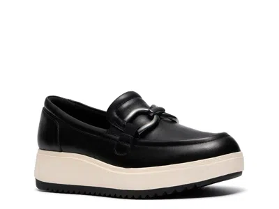 Clarks Zylah Top Wedge Loafer In Black