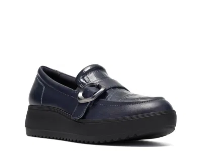 Clarks Zylah Vine Loafer In Blue