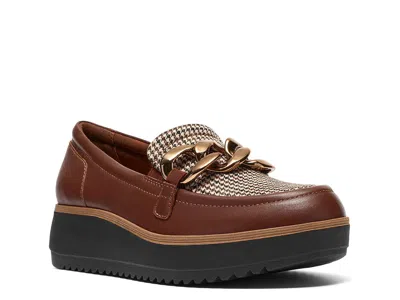 Clarks Zylah Wedge Loafer In Light Brown