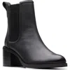 Clarksr Clarks(r) Chamberly Top Chelsea Boot In Black Leather