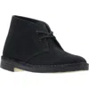 Clarksr Clarks(r) Clarks® Desert Chukka Boot In Black/black Suede