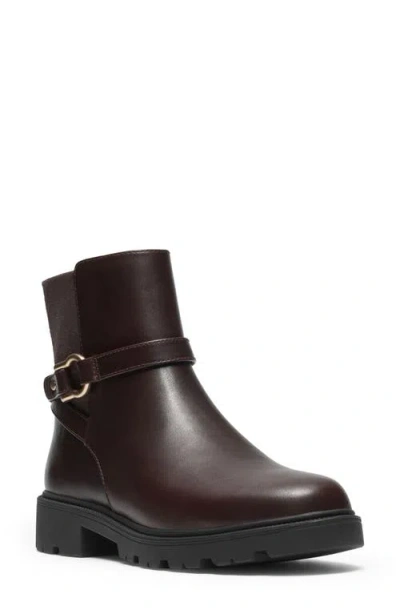 Clarksr Clarks(r) Code L Bay Leather Bootie In Dark Brown Leather