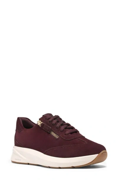 Clarksr Clarks(r) Code R Run Sneaker In Burgundy Suede