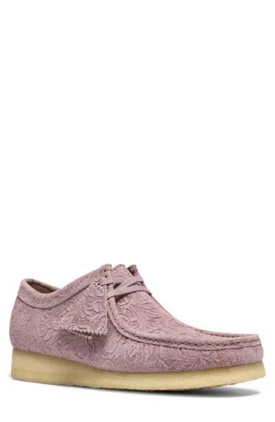 Clarksr Clarks(r) Embossed Wallabee Suede Boot In Dusty Pink Emb