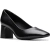 Clarksr Clarks(r) Fernie Court Block Heel Pump In Black