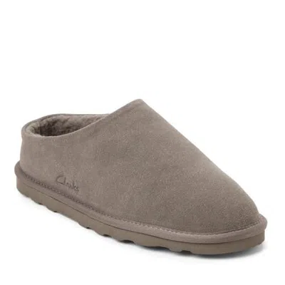 Clarksr Clarks(r) Genuine Cow Suede Clog Slippers In Grey