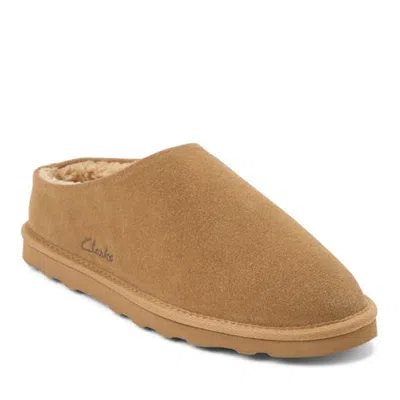 Clarksr Clarks(r) Genuine Cow Suede Clog Slippers In Tan