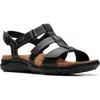 Clarksr Clarks(r) Kitly Step Sandal In Black/black