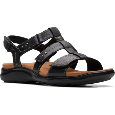 Clarksr Clarks(r) Kitly Step Sandal In Black/black