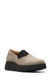 Clarksr Clarks(r) Loriini West Platform Wedge Loafer In Stone
