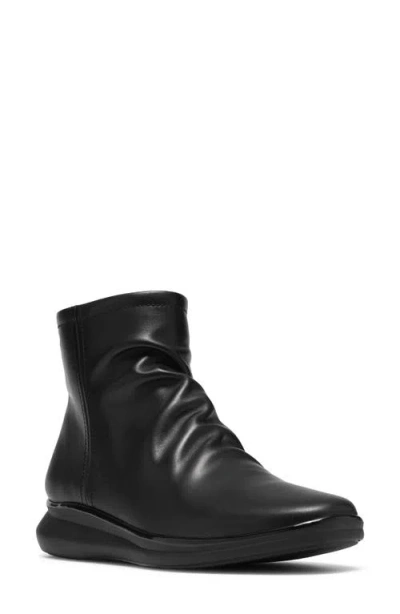 Clarksr Clarks(r) Lynell Park Waterproof Leather Bootie In Black Waterproof