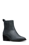 Clarksr Clarks(r) Morzine Top Pointed Toe Chelsea Boot In Pewter Metallic