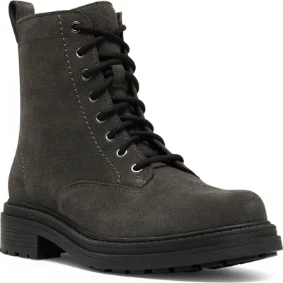 Clarksr Clarks(r) Orinoco 3 Lane Leather Boot In Dark Grey Suede
