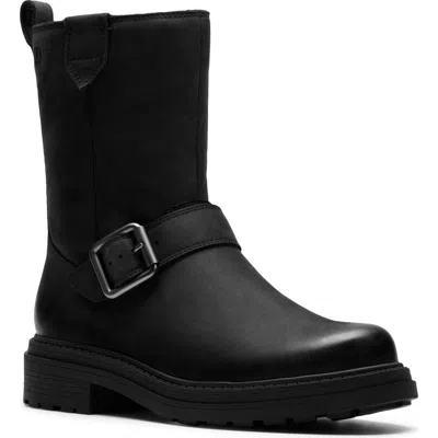 Clarksr Clarks(r) Orinoco Bay Buckle Moto Boot In Black