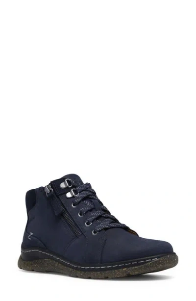 Clarksr Clarks(r) Orlene Top Waterproof Leather Boot In Navy Suede