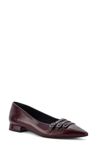 Clarksr Clarks(r) Sensa Triple Strap Flat In Burgundy
