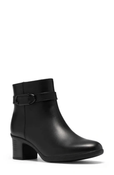 Clarksr Clarks(r) Shaya Style Waterproof Leather Bootie In Black Waterproof