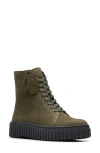 Clarksr Clarks(r) Torhill Rise Zip Combat Boot In Dark Green Nub