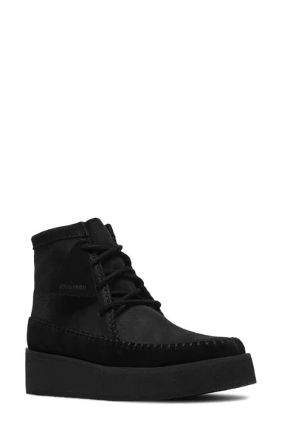Clarksr Clarks(r) Weaver Craft Leather Bootie In Black Nubu