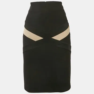 Class By Roberto Cavalli Black Jersey Pencil Skirt