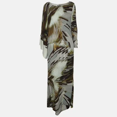 Pre-owned Class By Roberto Cavalli Green Viscose Maxi Dress L