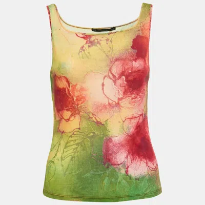 Pre-owned Class By Roberto Cavalli Multicolor Jersey Tank Top M
