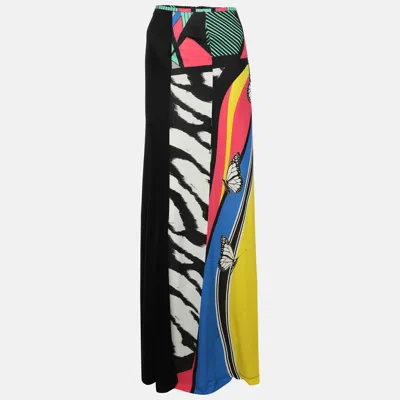 Pre-owned Class By Roberto Cavalli Multicolor Printed Viscose Maxi Skirt M