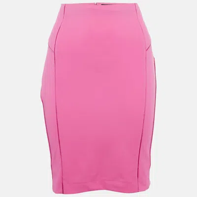 Pre-owned Class By Roberto Cavalli Pink Jersey Pencil Skirt M