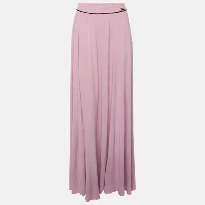 Pre-owned Class By Roberto Cavalli Pink Viscose Maxi Skirt L