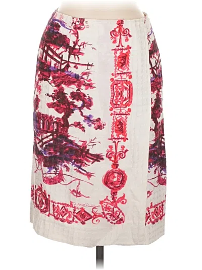 Pre-owned Class Roberto Cavalli Casual Skirt In Burgundy