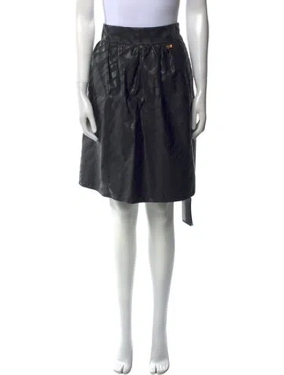 Pre-owned Class Roberto Cavalli Embroidered Accent Knee-length Skirt In Multi