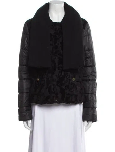 Pre-owned Class Roberto Cavalli Faux Fur Jacket In Black