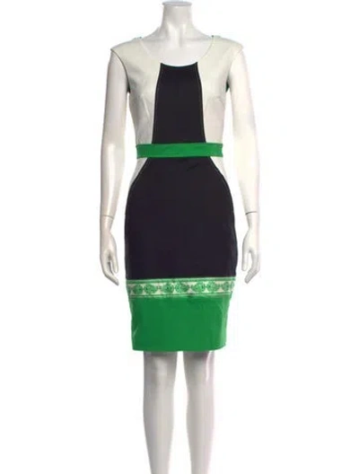 Pre-owned Class Roberto Cavalli Graphic Print Mini Dress In Multi