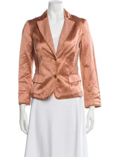 Pre-owned Class Roberto Cavalli Printed Blazer In Neutral