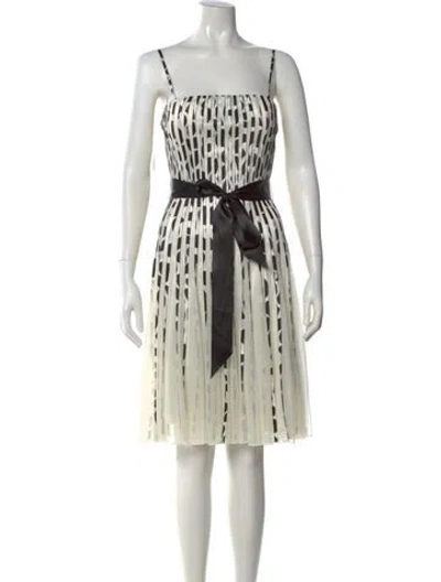 Pre-owned Class Roberto Cavalli Printed Knee-length Dress In Neutral
