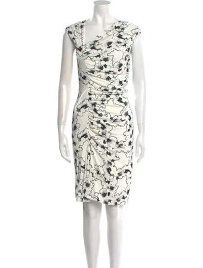 Pre-owned Class Roberto Cavalli Printed Mini Dress W/ Tags In White