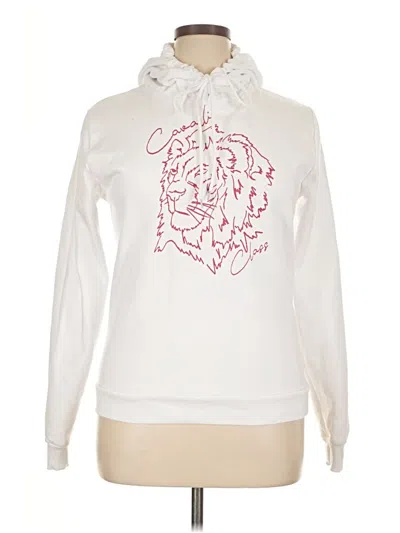 Pre-owned Class Roberto Cavalli Pullover Hoodie In White