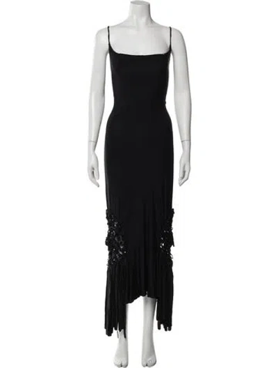 Pre-owned Class Roberto Cavalli Square Neckline Long Dress In Multi