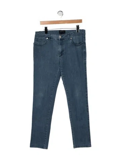 Pre-owned Class Roberto Cavalli Straight-leg Jeans In Blue